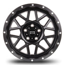 18x9 Mudder Trucker MT859 Mutiny Satin Black 5x127 5x5 ET-12 Wheel Rim-2