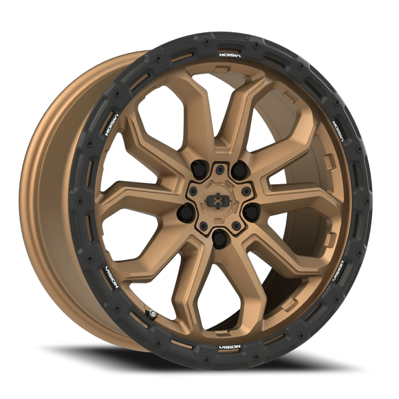 17x8 Vision 405 Korupt Satin Bronze 5x120 ET30 Wheel Rim
