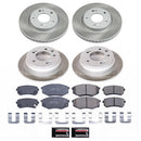 PowerStop Semi-Coated Rotor and Low-Dust Ceramic Brake Pad Kit