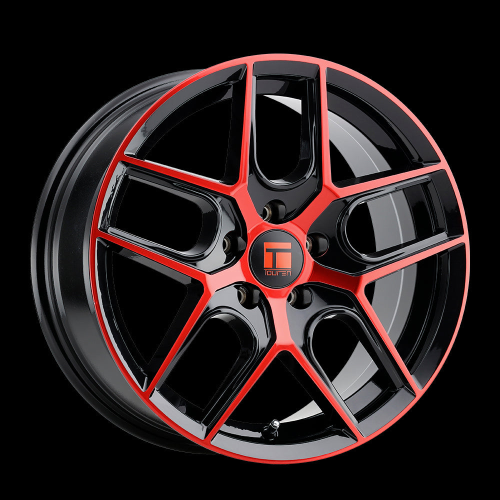 20x9 Touren 3279 TR79 Gloss Black Machined With Red 5x112 ET35 Wheel Rim