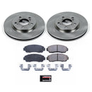 PowerStop OE Stock Replacement Low-Dust Ceramic Brake Pad and Rotor Kit