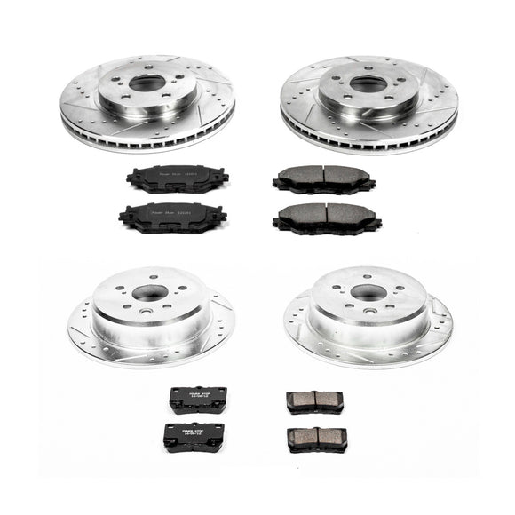 PowerStop Z23 Daily Driver Carbon-Fiber Ceramic Brake Pad and Drilled & Slotted