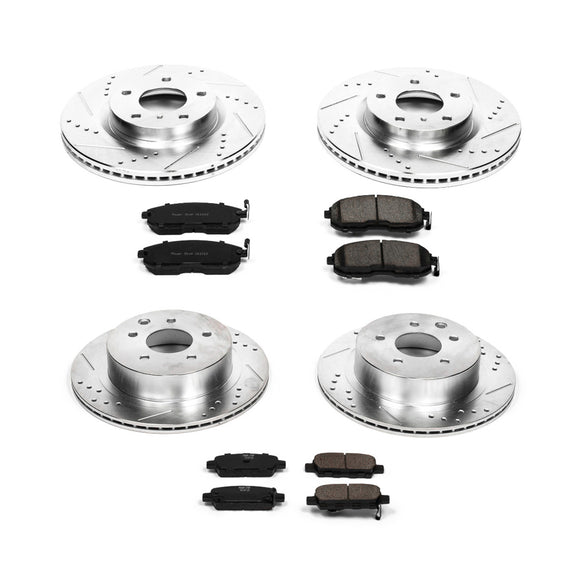 PowerStop Z23 Daily Driver Carbon-Fiber Ceramic Brake Pad and Drilled & Slotted