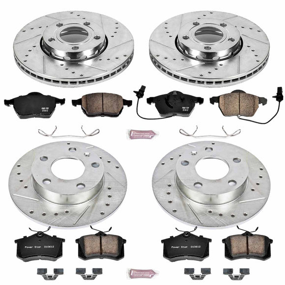PowerStop Z23 Daily Driver Carbon-Fiber Ceramic Brake Pad and Drilled & Slotted