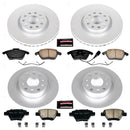 PowerStop Genuine Geomet Coated Rotor and Carbon-Fiber Ceramic Brake Pad Kit