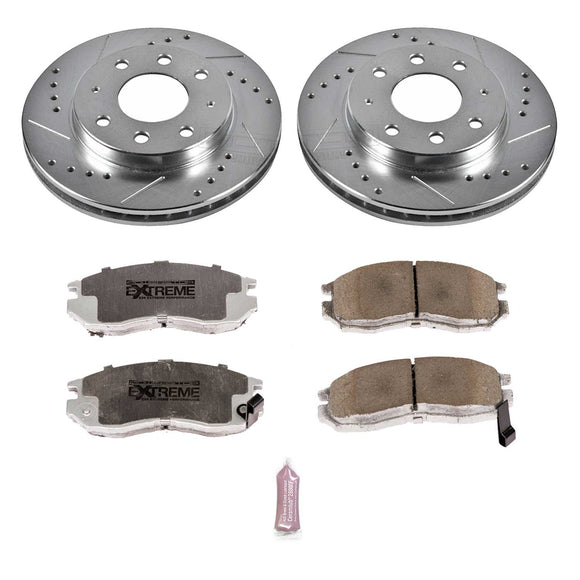 PowerStop Z26 Street Performance Ceramic Brake Pad and Drilled & Slotted Rotor K