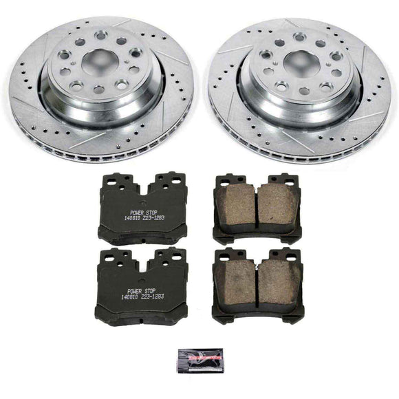 PowerStop Z23 Daily Driver Carbon-Fiber Ceramic Brake Pad and Drilled & Slotted
