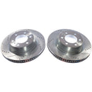 PowerStop Evolution Drilled Slotted Rotors Pair Front For Toyota Tundra