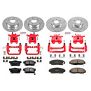 PowerStop Z23 Daily Driver Carbon-Fiber Ceramic Pads Drilled & Slotted Rotor & C