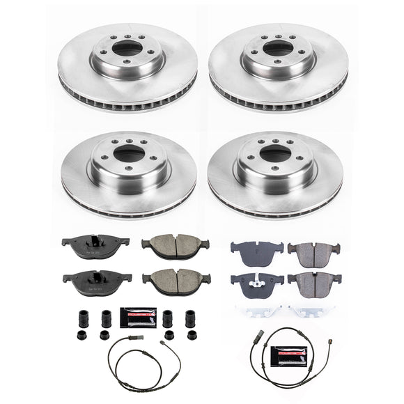 PowerStop OE Stock Replacement Low-Dust Ceramic Brake Pad and Rotor Kit