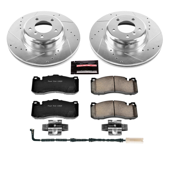 PowerStop Z23 Daily Driver Carbon-Fiber Ceramic Brake Pad and Drilled & Slotted