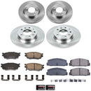 PowerStop OE Stock Replacement Low-Dust Ceramic Brake Pad and Rotor Kit
