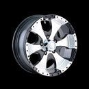 14x6 Trailer Style 136 Black Wheel/Rim 5x114.3 5-114.3 5x4.5 14-6 ET0