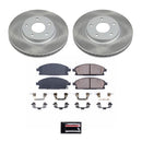 PowerStop Semi-Coated Rotor and Low-Dust Ceramic Brake Pad Kit