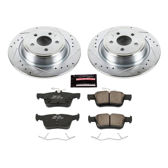 PowerStop Z23 Daily Driver Carbon-Fiber Ceramic Brake Pad and Drilled & Slotted