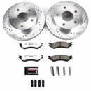 PowerStop Z36 Carbon-Fiber Ceramic Brake Pad with Drilled and Slotted Rotor Kit