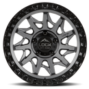 20x10 Lock Off-Road Lunatic Matte Gray Black Ring 5x127 5x5 ET-18 Wheel