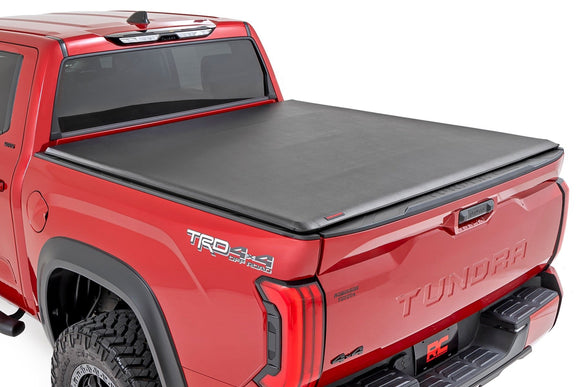Rough Country Soft Roll Up Bed Cover 5'7" Bed For Toyota Tundra 2WD 4WD 22-23