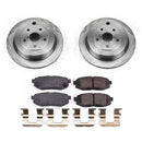 PowerStop OE Stock Replacement Low-Dust Ceramic Brake Pad and Rotor Kit