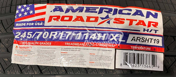 245/70R17 American Roadstar H/T 114H BSW SL 245 70 17 2457017