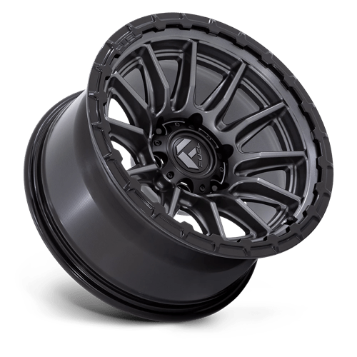 17x8.5 Fuel Off-Road FC866 Piston Matte Gunmetal Black Lip 6x139.7 ET25 Wheel