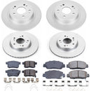 PowerStop Genuine Geomet Coated Rotor and Low-Dust Ceramic Brake Pad Kit