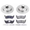 PowerStop Genuine Geomet Coated Rotor and Low-Dust Ceramic Brake Pad Kit