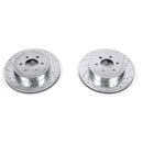 PowerStop Evolution Drilled Slotted Rotors Pair Front For Dodge Dakota