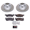 PowerStop Semi-Coated Rotor and Low-Dust Ceramic Brake Pad Kit