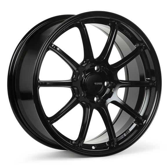 18x8 Enkei Triumph Gloss Black 5x114.3 ET40 CB72.6 Wheel Rim