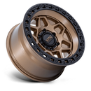 17x8.5 KMC KM553 Torx Matte Bronze With Gloss Black Lip 5x127 ET0 CB71.5 Wheel