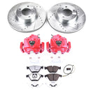 PowerStop Z26 Street Performance Ceramic Brake Pad, Drilled Slotted Rotor, and C