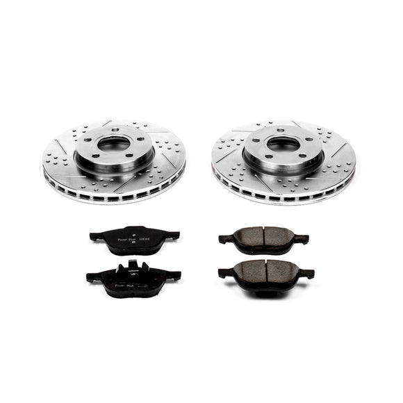 PowerStop Z23 Daily Driver Carbon-Fiber Ceramic Brake Pad and Drilled & Slotted