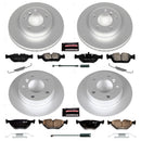 PowerStop Genuine Geomet Coated Rotor and Carbon-Fiber Ceramic Brake Pad Kit