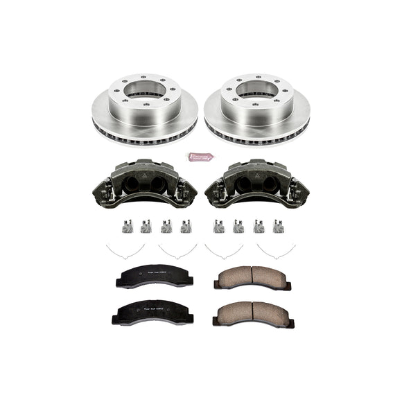 PowerStop OE Stock Replacement Low-Dust Ceramic Brake Pad, Rotor and Caliper Kit