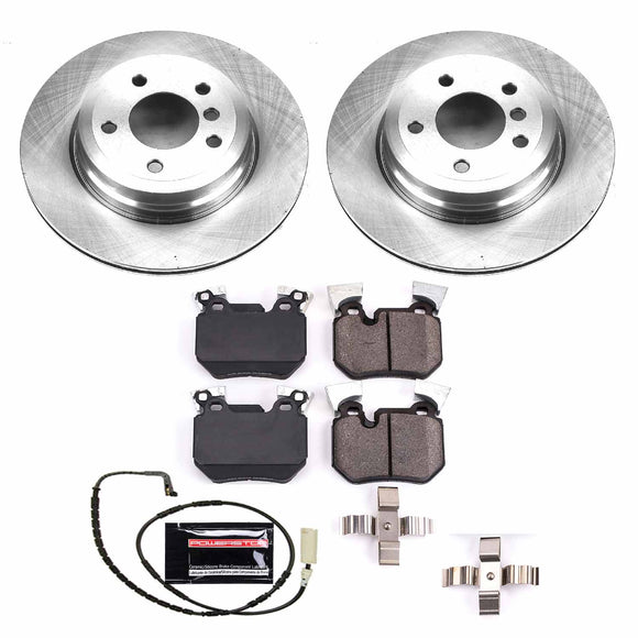 PowerStop OE Stock Replacement Low-Dust Ceramic Brake Pad and Rotor Kit