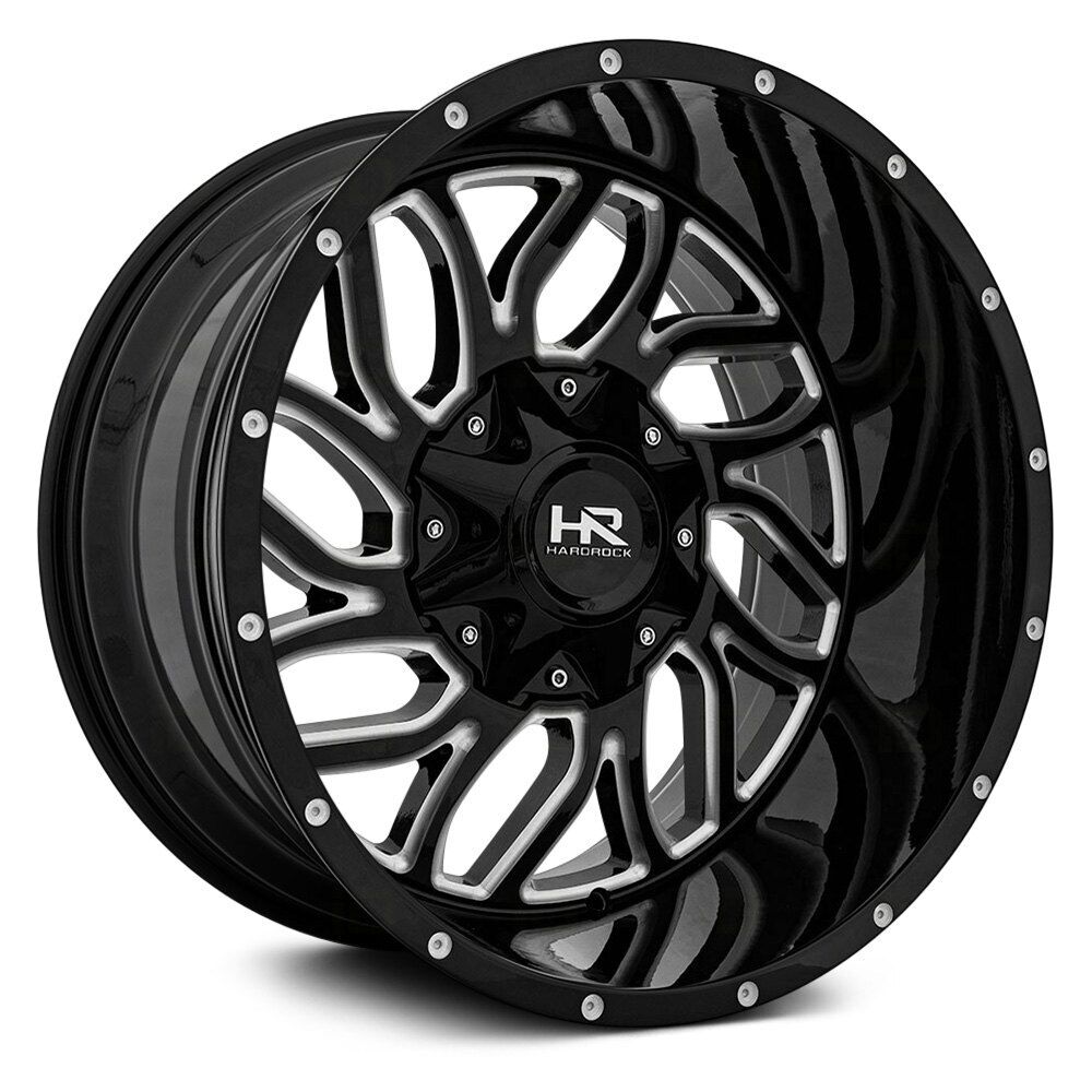 20x10 Hardrock Destroyer Gloss Black Milled 6x135/139.7 ET-19 wheel/rim