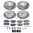 PowerStop Semi-Coated Rotor and Low-Dust Ceramic Brake Pad Kit