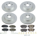 PowerStop Genuine Geomet Coated Rotor and Low-Dust Ceramic Brake Pad Kit
