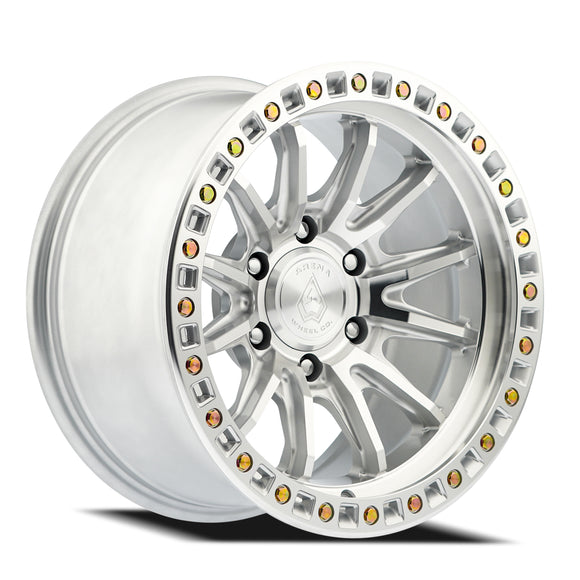 17x9 Arena Wheel Mission Gloss Silver Machined Wheel 6x135 ET0 CB87.12