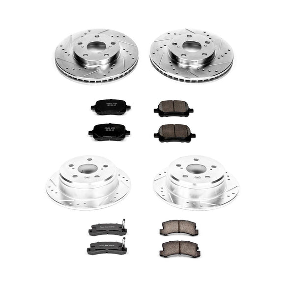 PowerStop Z23 Daily Driver Carbon-Fiber Ceramic Brake Pad and Drilled & Slotted