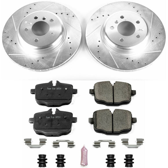 PowerStop Z23 Daily Driver Carbon-Fiber Ceramic Brake Pad and Drilled & Slotted