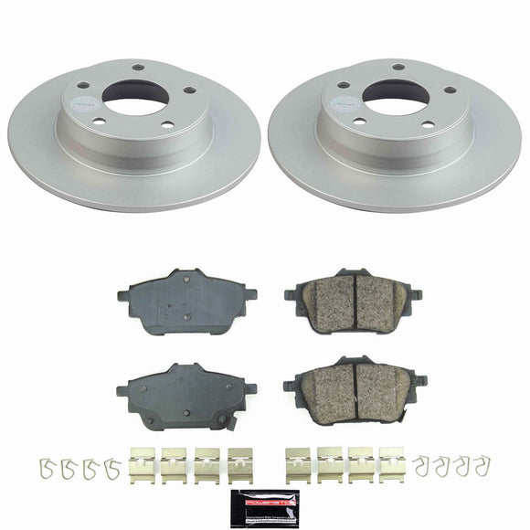 Genuine Geomet Coated Rotor and Low-Dust Ceramic Brake Pad Kit