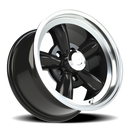 15x8 Vision 141H Legend 5 Black Machined Lip 5x114.3 5x4.5 ET-19 Wheel Rim