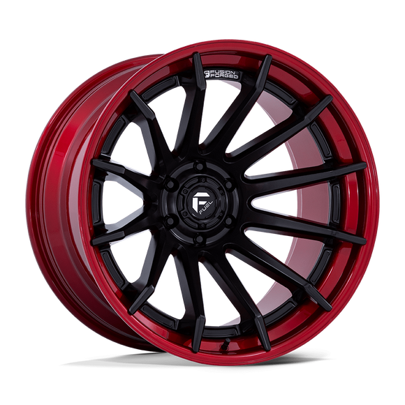 20x10 Fuel Off-Road FC403 Burn Matte Black With Candy Red Lip 5x127 ET-18 Wheel
