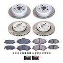 PowerStop Semi-Coated Rotor and Low-Dust Ceramic Brake Pad Kit