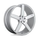 18x8 Niche Milan Silver & Machined Wheel/Rim 5x114.3 5-114.3 18-8-2