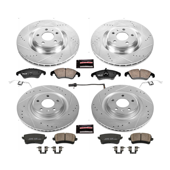 PowerStop Z23 Daily Driver Carbon-Fiber Ceramic Brake Pad and Drilled & Slotted