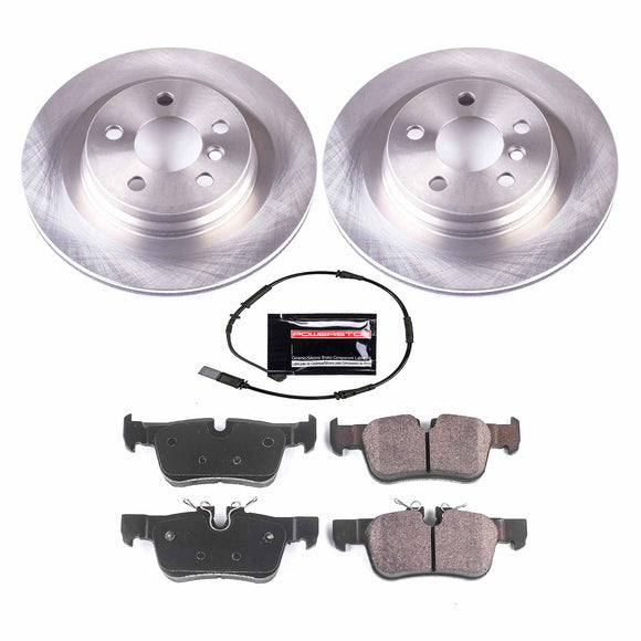 PowerStop OE Stock Replacement Low-Dust Ceramic Brake Pad and Rotor Kit
