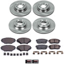 PowerStop OE Stock Replacement Low-Dust Ceramic Brake Pad and Rotor Kit